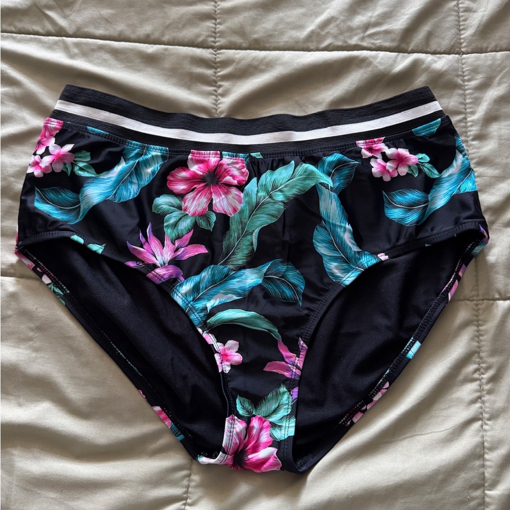 Floral Print Bikini Bottoms
